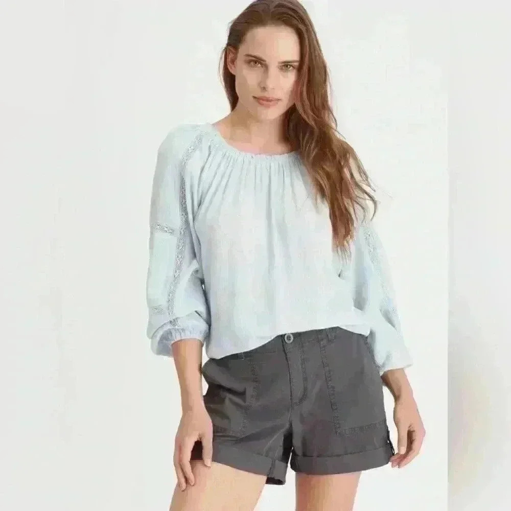 Sanctuary Say So Blouse Sky Blue Size XS